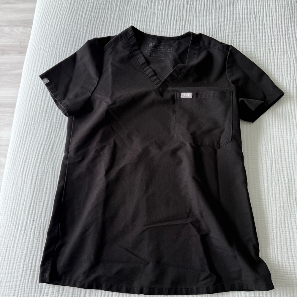 Figs Black Catarina Top